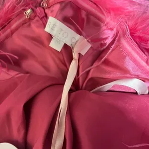 Nwt- More To Come Cierra Strapless Hot Pink Dress M thumbnail 3