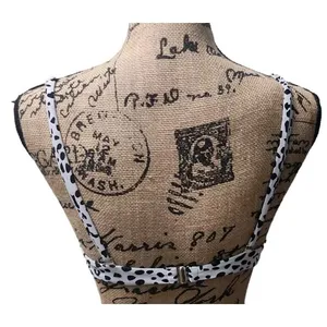 Women's Animal Print Underwired Bikini Top‎ Swimwear Black White Beach Summer Sm thumbnail 2
