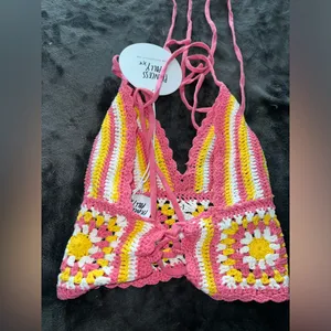 Princess Polly Daisy Girl Top Multi Size M/L New with tag thumbnail 8