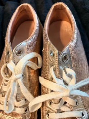 Coach Womens Metallic Rose Gold Low-Top Sneakers thumbnail 8