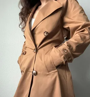 Reformation NWT Holland Trench Coat in Khaki thumbnail 1