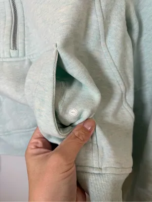 Lululemon Scuba Oversized Funnel Neck Shirt Heathered Delicate Mint thumbnail 3