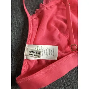 Aerie Bright Pink Floral Lace Bralette Women's Sz M Festival Romance Concert thumbnail 7