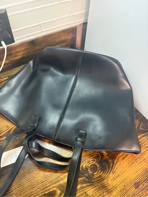 Time and tru black shoulder handbag/tote bag thumbnail 3