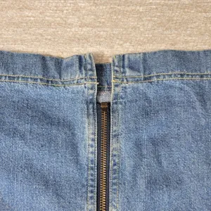 Vintage 70s Denim & Co Denim Shirt Womens 1X Blue Exposed Zip Front Work Chore thumbnail 6