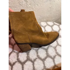 Sam Edelman Suede Ankle Boots in Chestnut thumbnail 10