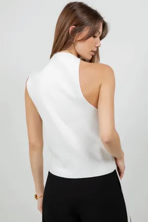 Ruby and Jenna white asymmetrical top Size XS thumbnail 2