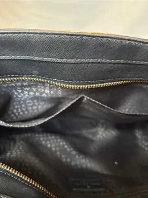 Kate Spade Black Faux Leather & Suede Envelope Shoulder Tote Bag thumbnail 11