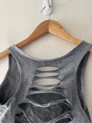 Booty By Brabants Gray‎ Back Cutout Sports Bra thumbnail 4