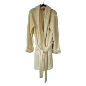 Vintage Victoria’s Secret Robe Mid Length Ivory Wool Blend Y2K Spa Loungewear thumbnail 6