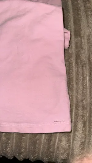 Small Light Pink Fold Over Flare Edikted Leggings  thumbnail 4