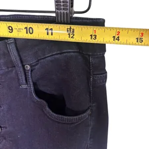 Mother The Pixie Ankle Fray Jeans Holding Hands Dark Wash Button Fly Size 27 thumbnail 5