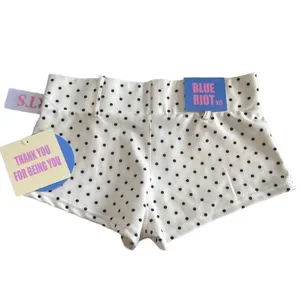 Blue Riot XO Polka Dot Shorts Womens Medium Cream Black Limited Edition Summer thumbnail 3