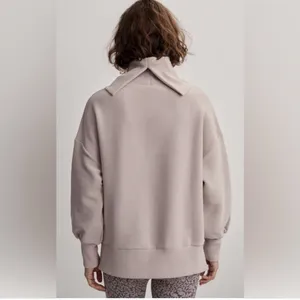 NEW Varley Milton Sweater in Mushroom XS thumbnail 9