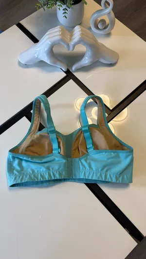 Lululemon Enlite Bra High Support Sports Bra - Aqua Blue / Tiffany Blue - Sz 34C/D thumbnail 3