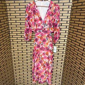Julia Jordan Pink Floral Cutout Back Midi Dress Size 14‎ thumbnail 3