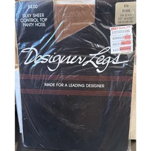 Designer Legs Womens Size B Pantyhose Blush Silky Sheer Control Top Vintage USA thumbnail 2