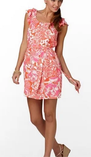 Lilly Pulitzer Maya Dress Tango Orange XS thumbnail 1
