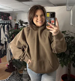 Essentials Fear of God Classic Pullover Hoodie Brown Size Large thumbnail 1