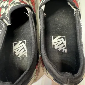 Vans Classic Slip-On Rose Checkerboard Canvas Sneakers Women 6.5 Floral thumbnail 8
