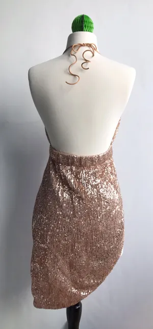 Rose gold sequin dress, size M Size M thumbnail 5
