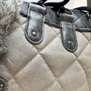 Sorel Winter Boots Womens‎ 12 Gray Quilted Waterproof Faux Fur Lace Up Snow thumbnail 7