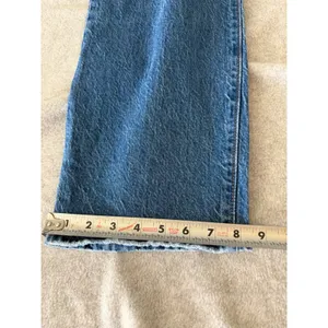 Levis Ribcage Straight Ankle Jeans Womens 29 High Rise Button Fly Blue Denim thumbnail 4