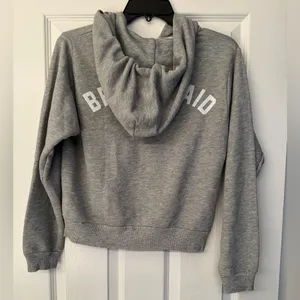 Wildfox Bridesmaid Women’s Grey Zip Up Hoodie Size Medium thumbnail 5
