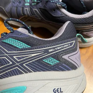 Asics Gel Venture 7 Trail Running Shoes size 8.5 Navy teal gray thumbnail 4