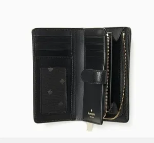 Kate Spade New York Black Leila Medium Compact Bifold Wallet thumbnail 5