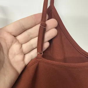 VERSONA Women's Dark Burgundy Cami Top Size Medium Spaghetti Strap Tank thumbnail 5