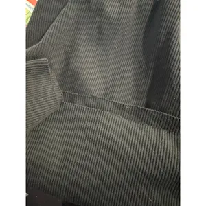 Babaton Womens XS Black Ribbed Knit High Neck Racerback Tank‎ Top Slim Fit thumbnail 5