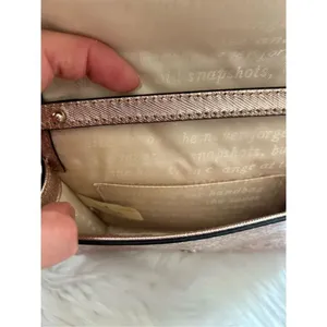 KATE SPADE NEW YORK pale pink GLITTER crossbody bag retails for $350 thumbnail 5