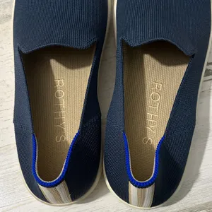 Rothy's The Original Navy Blue Women's Slip-On Sneakers thumbnail 6
