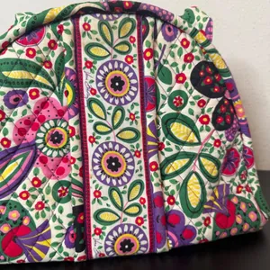 Vera Bradley Viva La Vera Print Bag Eloise Kiss Clasp Metal Closure Quilted thumbnail 4
