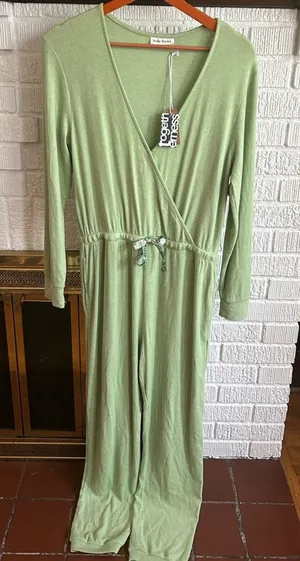 Roller Rabbit Agatha Jumpsuit Ribbed One Piece Jade Green NWT Size‎ M thumbnail 1