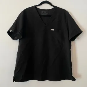 FIGS Black Catarina Scrub Top Uniform Nurse Doctor Medical Women's size XXL thumbnail 1