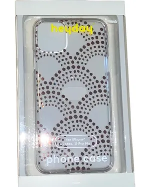 Heyday iPhone‎ XS Max 11 Pro Max Case Clear Dot Pattern Slim NWT thumbnail 1