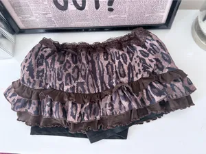 mini leopard skirt Brown thumbnail 2