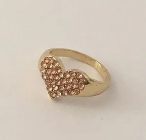 Champagne Heart Ring, Size 7 thumbnail 1