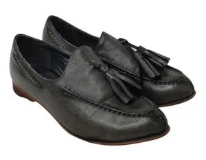 Gray Leather tassel loafer sz 7 by Designs by jackie thumbnail 1