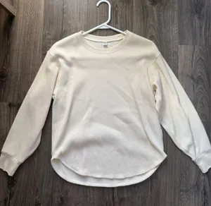 Uniqlo Cream Long Sleeve Tee  thumbnail 1