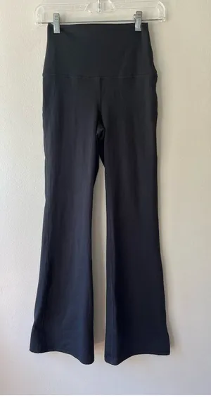 YOGALICIOUS Sz S Pull On Black Lux Comfort 7/8 Flare Leggings thumbnail 1