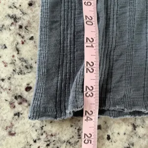 Free People We The Free Top Women S Grey Blue Boho Tie Dye Ribbed Scoop‎ Neck thumbnail 9