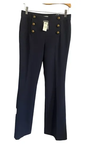 Express Women's Navy Sailor-Style Button Front Pants thumbnail 1