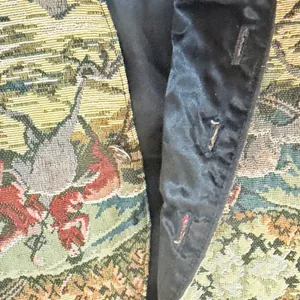 Vintage equine Vest tapestry Woven Country-side English cottagecore horse small thumbnail 6