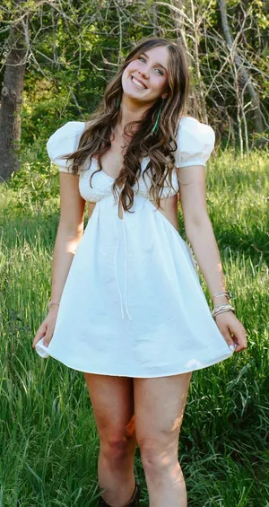 Princess Polly white mini dress thumbnail 1