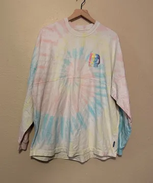 Disney Parks Walt Disney World Cotton Candy Tie Dye Spirit Jersey Size Large thumbnail 1