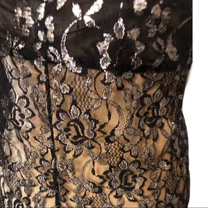 Black lace nighty Black Size M thumbnail 6