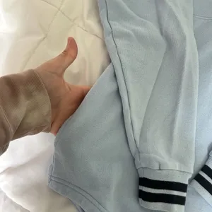 VS Victorias Secret Pink 1/4 Button Up Pullover Sweatshirt‎ Light Blue Womens XS thumbnail 4